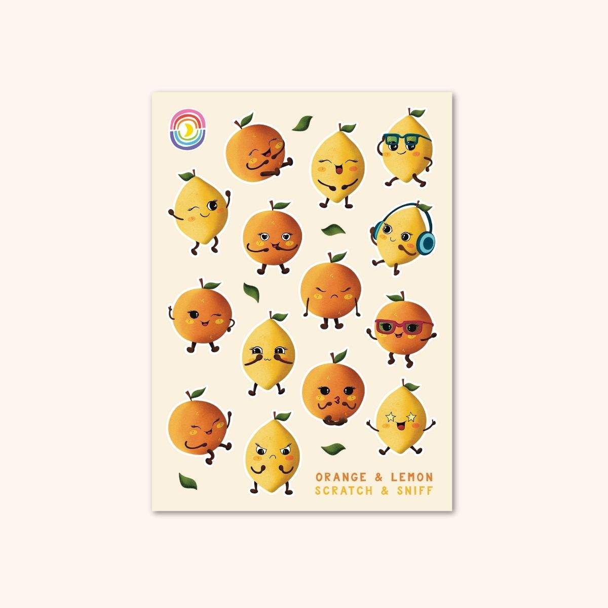 Orange and Lemon Moods Scratch & Sniff Sticker Sheet