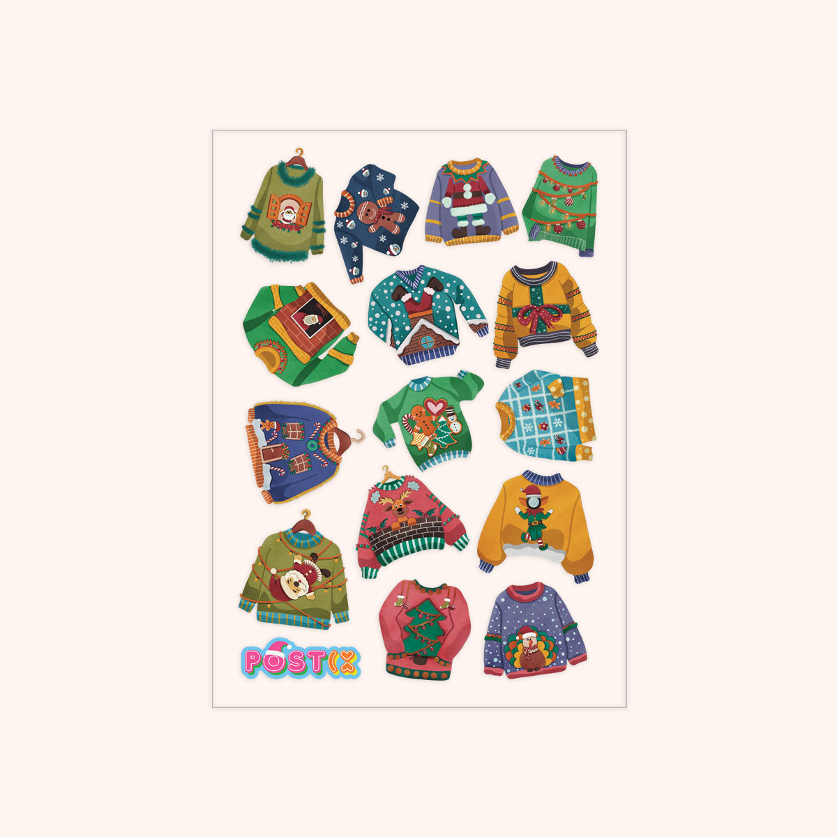 Christmas Knit Happens Transparent Sticker Sheet