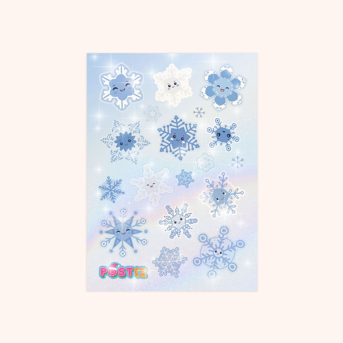 Sweet Snowflakes Hologram Sticker Sheet