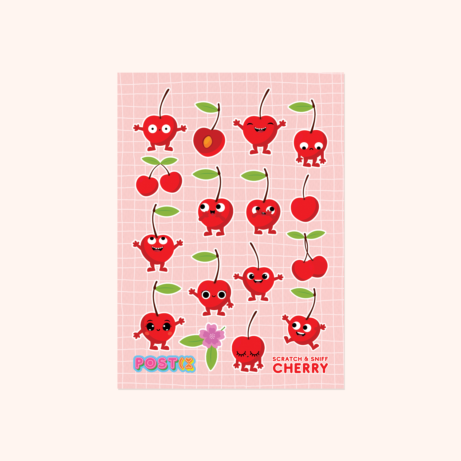Cherry Good Scratch and Sniff Sticker Sheet