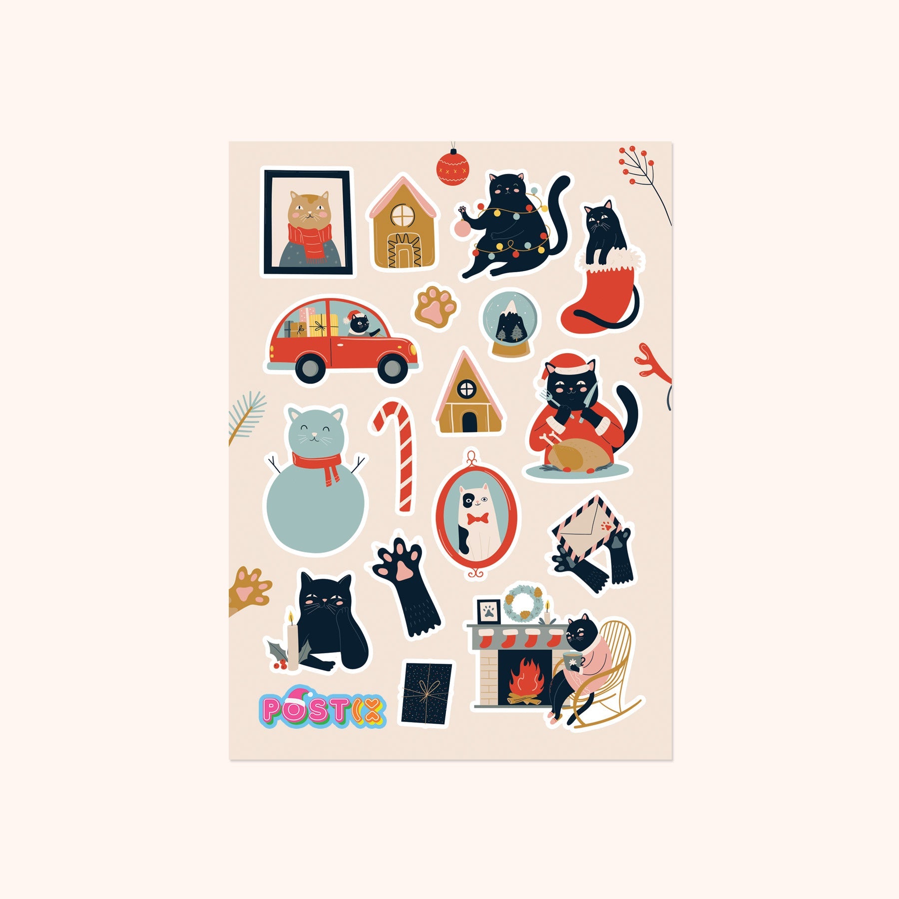 Meowy and Bright Sticker Sheet