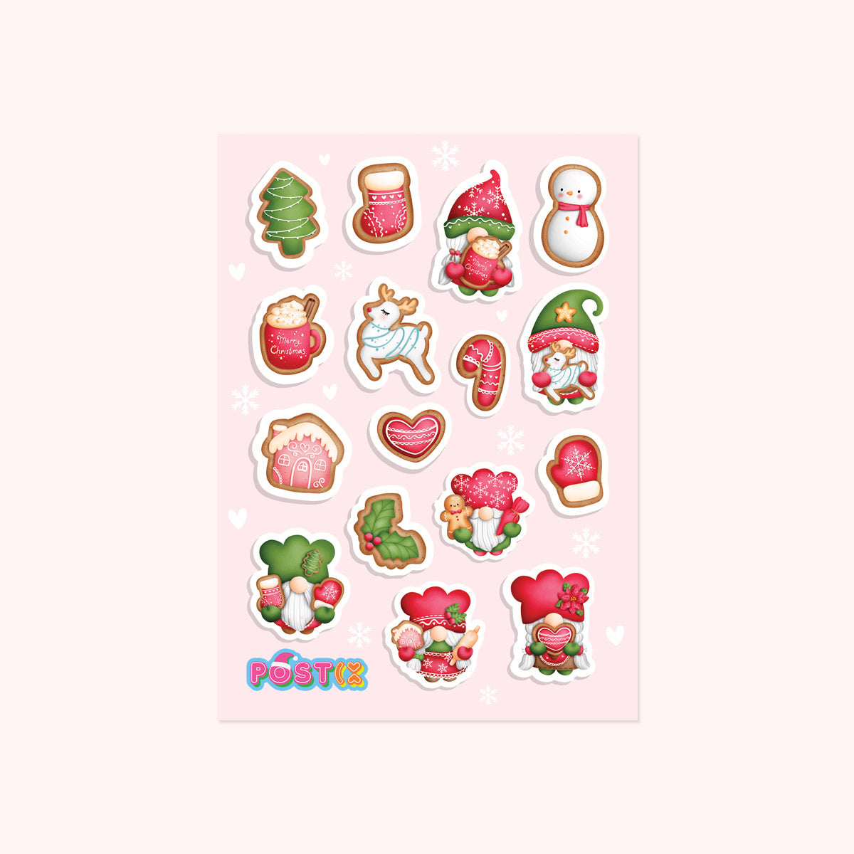 Christmas Cookie Gnomes Sticker Sheet