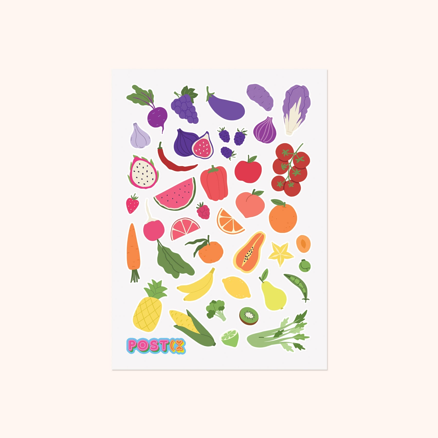 Eat the Rainbow Sticker Sheet