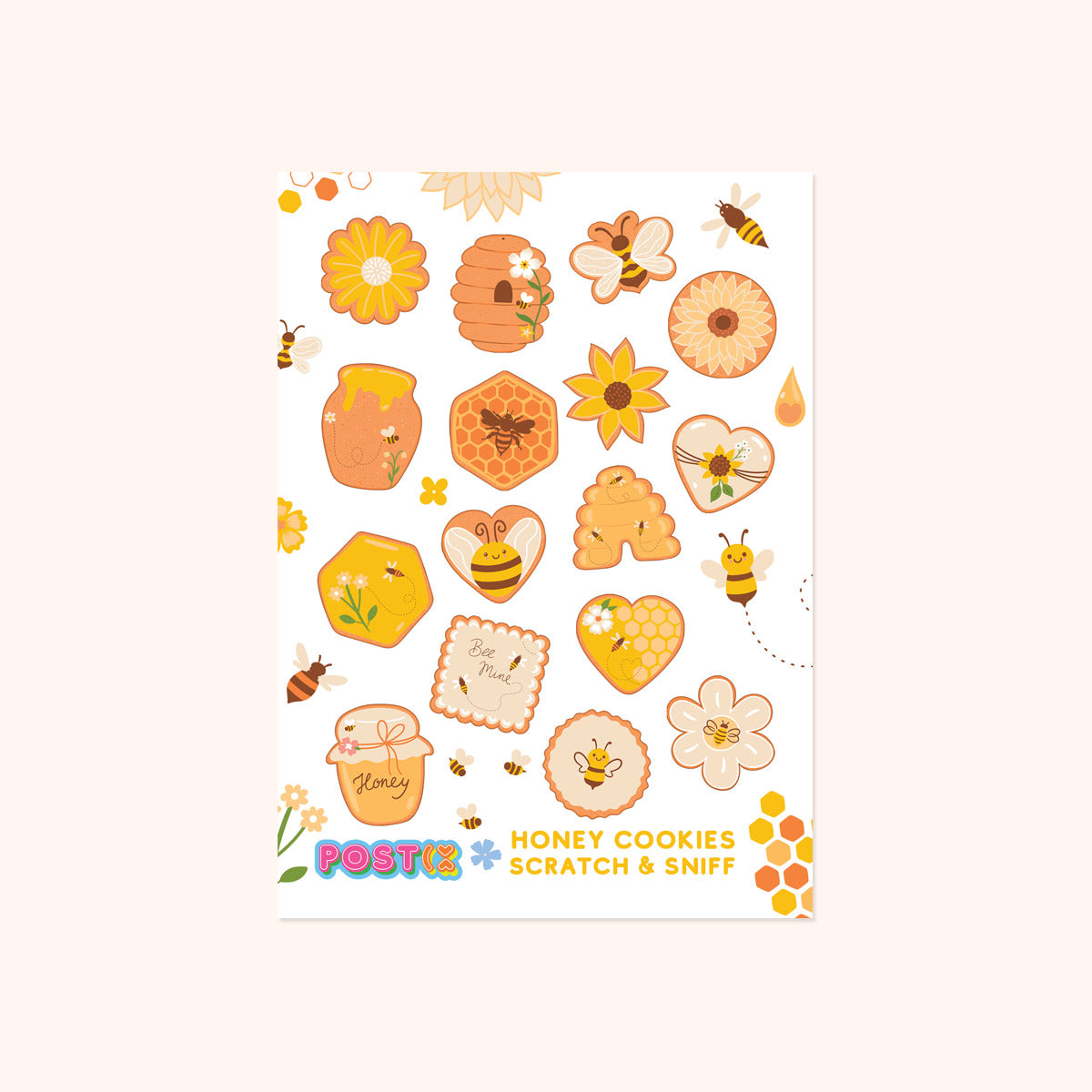 Honey Cookies Scratch and Sniff Sticker Sheet