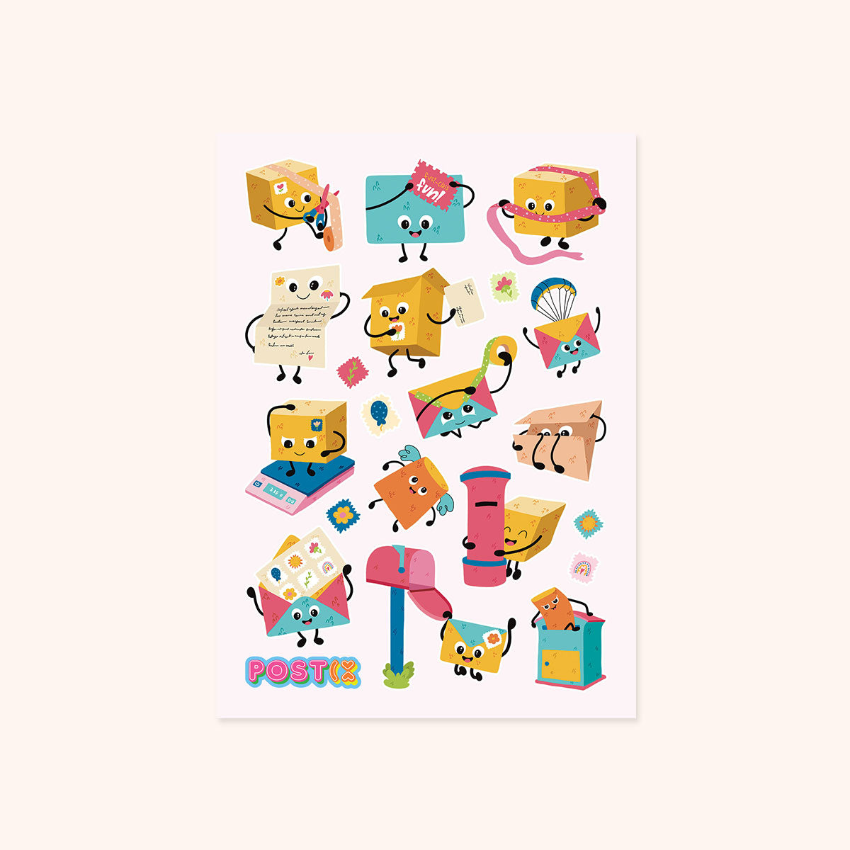 Packed with Joy A6 Sticker Sheet