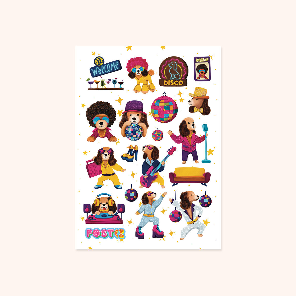 Pawty on the Dance Floor Sticker Sheet