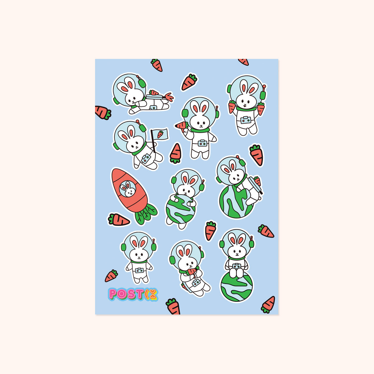 Space Bunnies Sticker Sheet