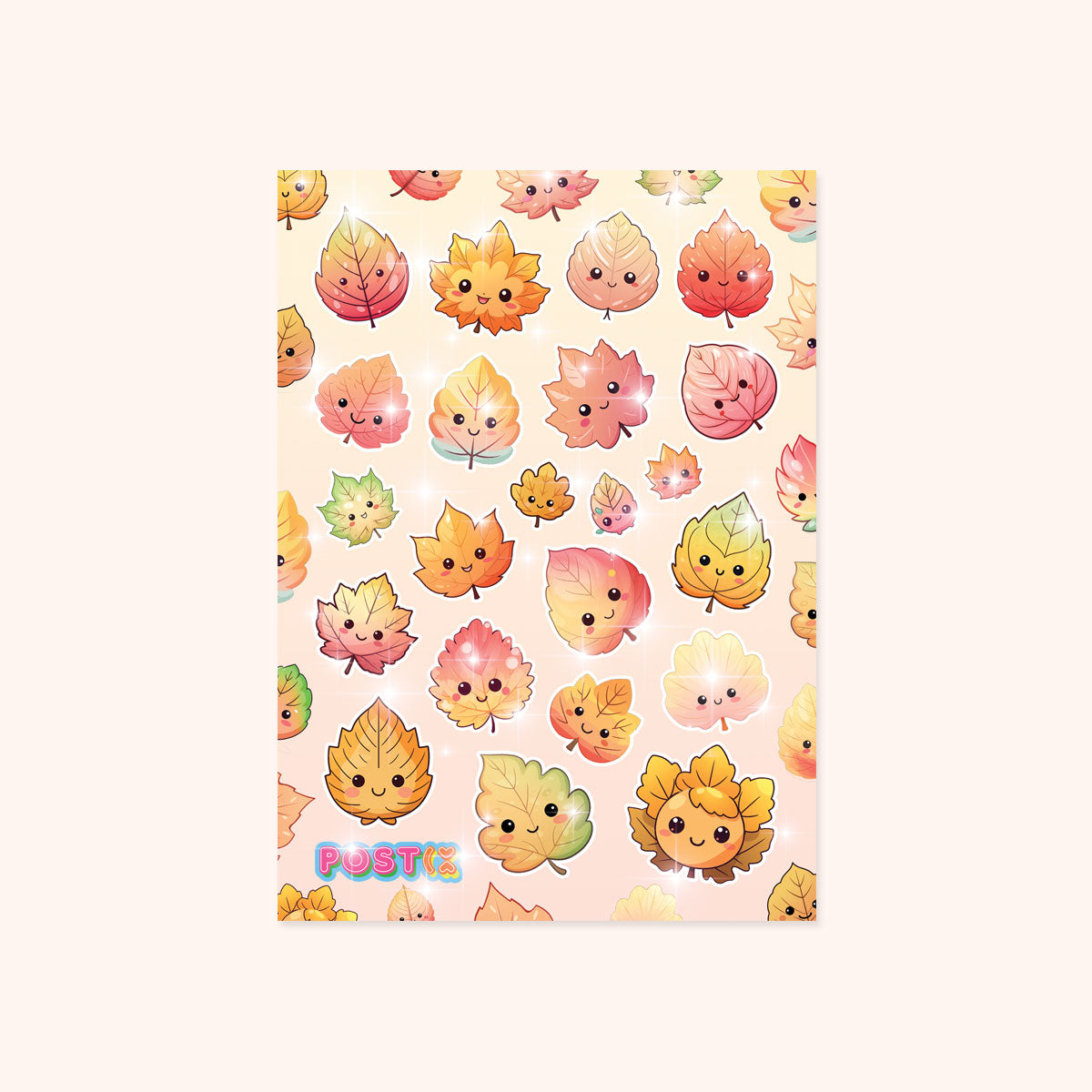 Fall Foliage Friends Hologram Sticker Sheet