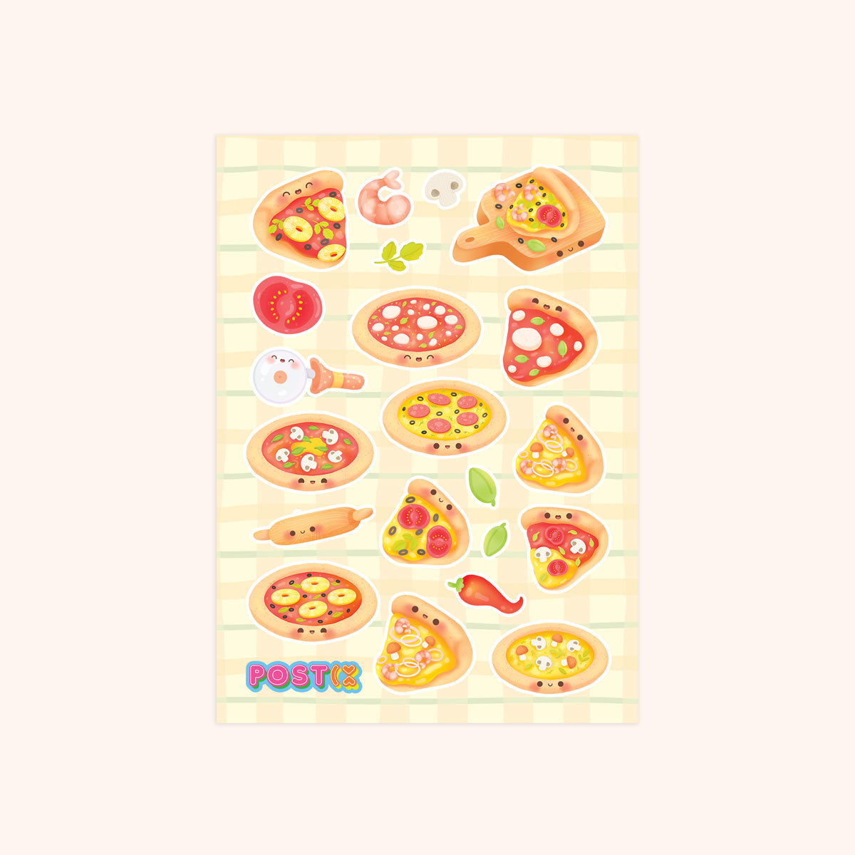 Pizza Pies A6 Matte Sticker Sheet