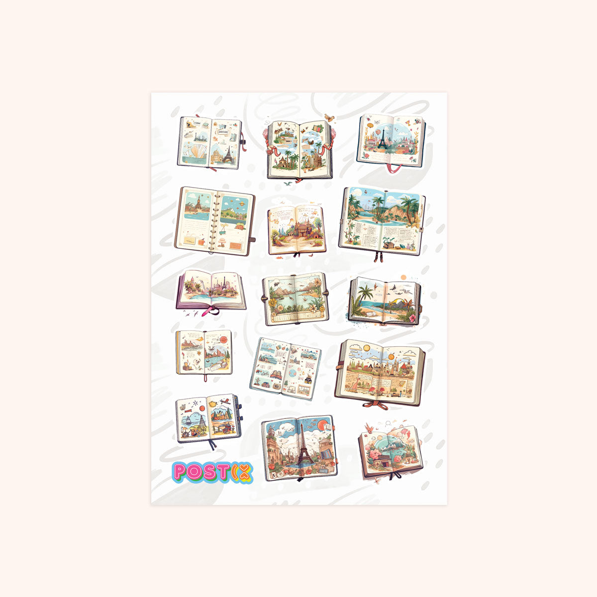 Travel Tales A6 Matte Sticker Sheet