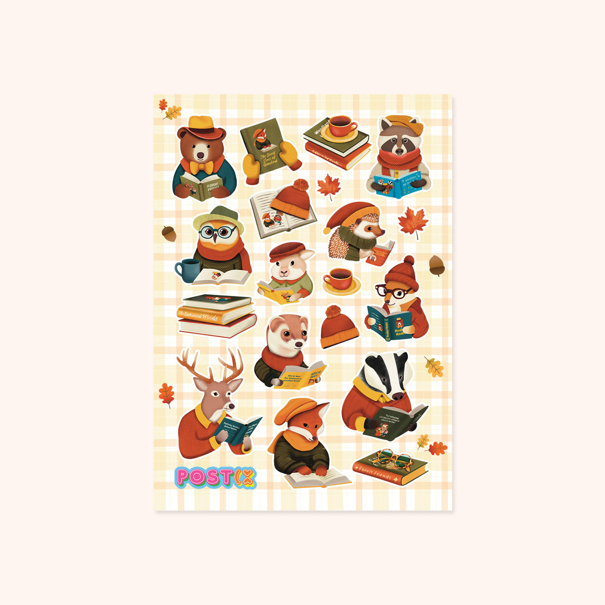 Woodland Book Club Sticker Sheet