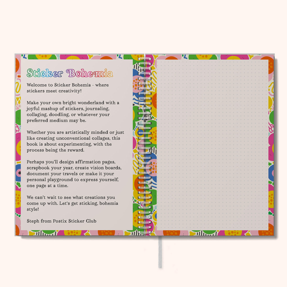 Sticker Bohemia - Sticker Activity Dot Grid Journal