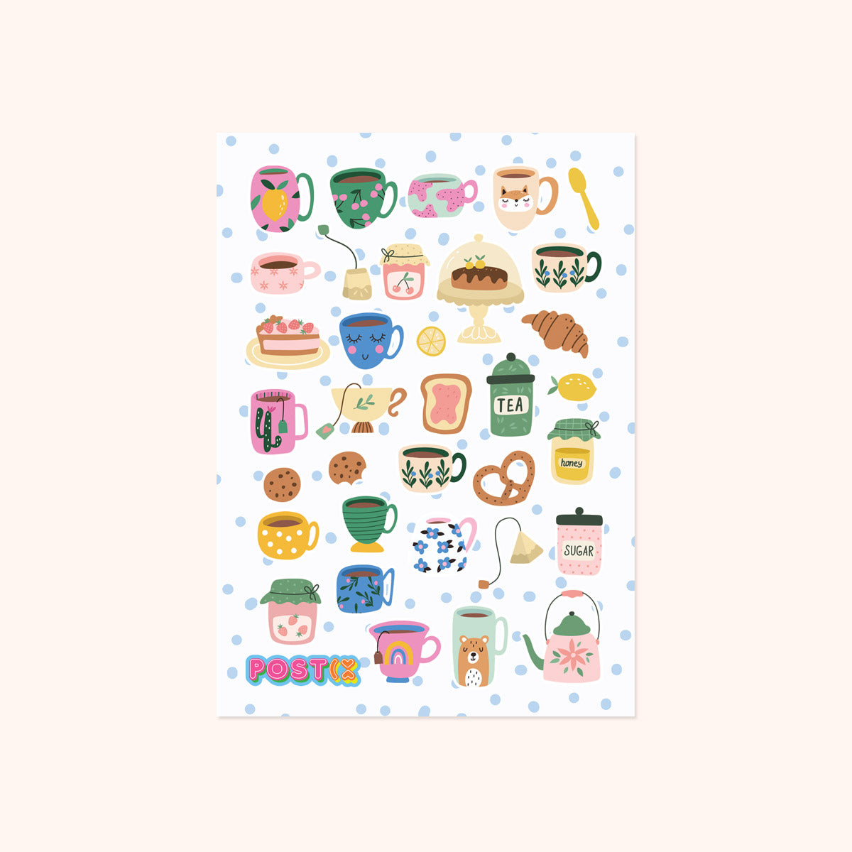 Sunday Tea Party Sticker Sheet