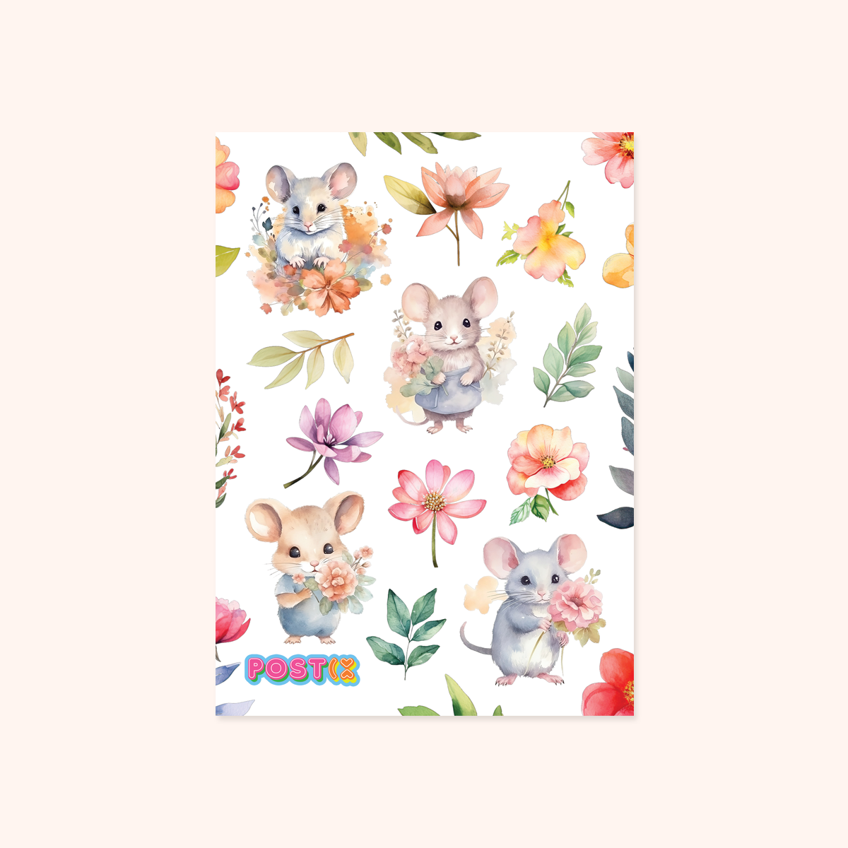 Sweet Mice Washi Sticker Sheet