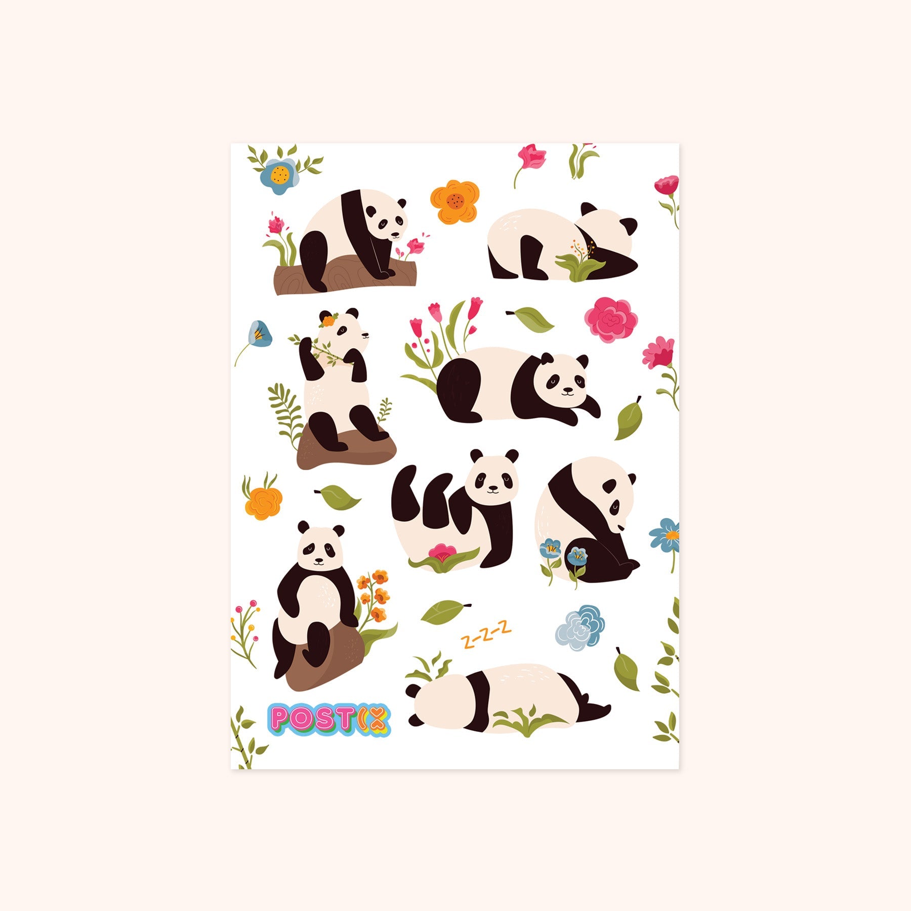 The Sweet Panda Life Sticker Sheet