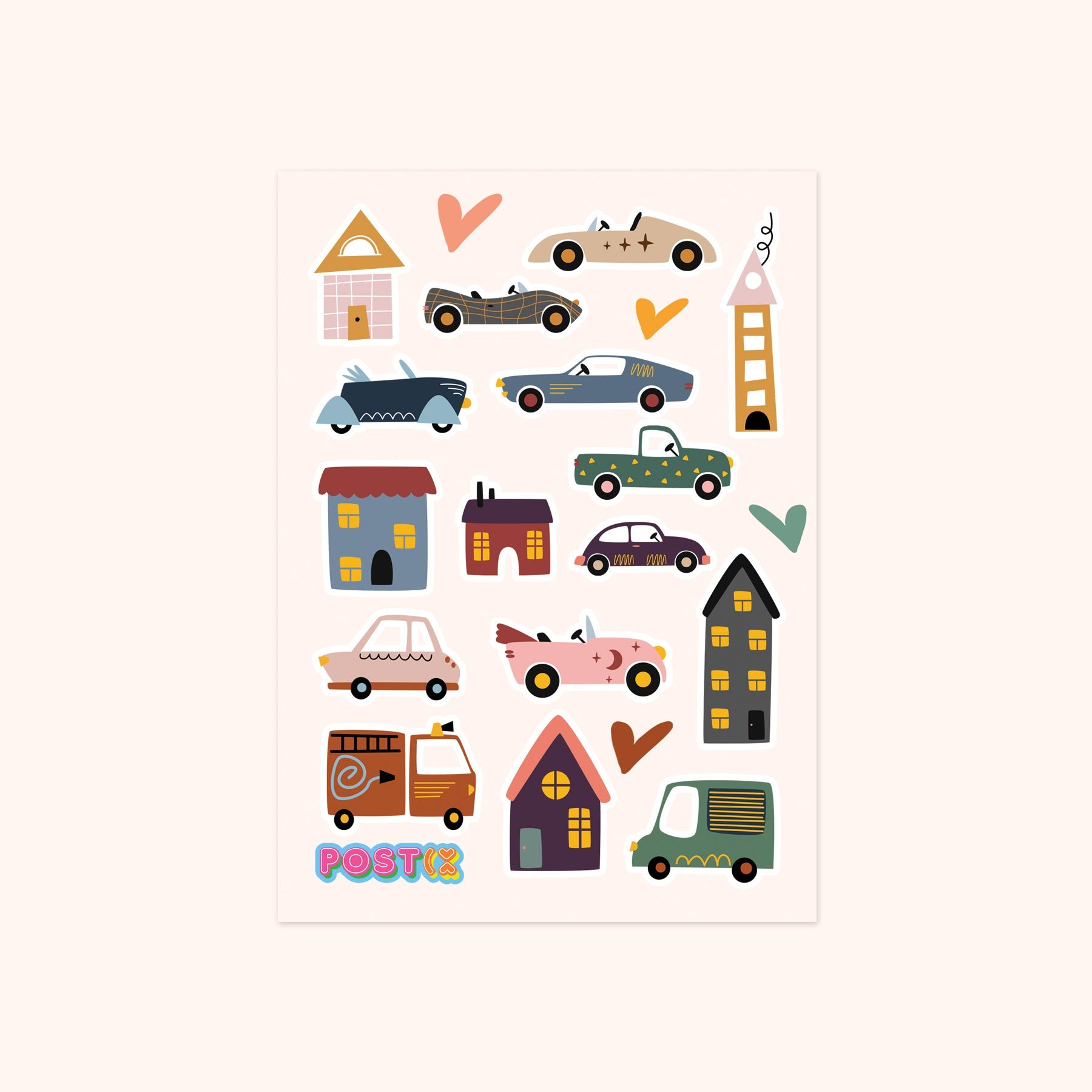 Traffic Jam Sticker Sheet