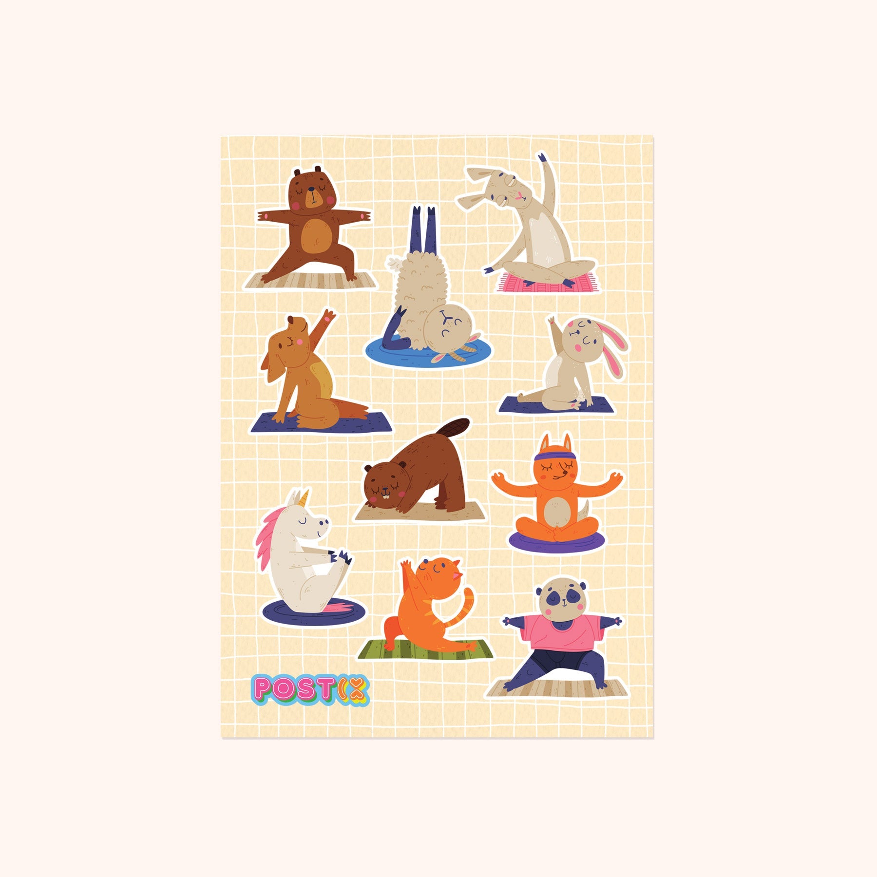 Zen Animals Sticker Sheet