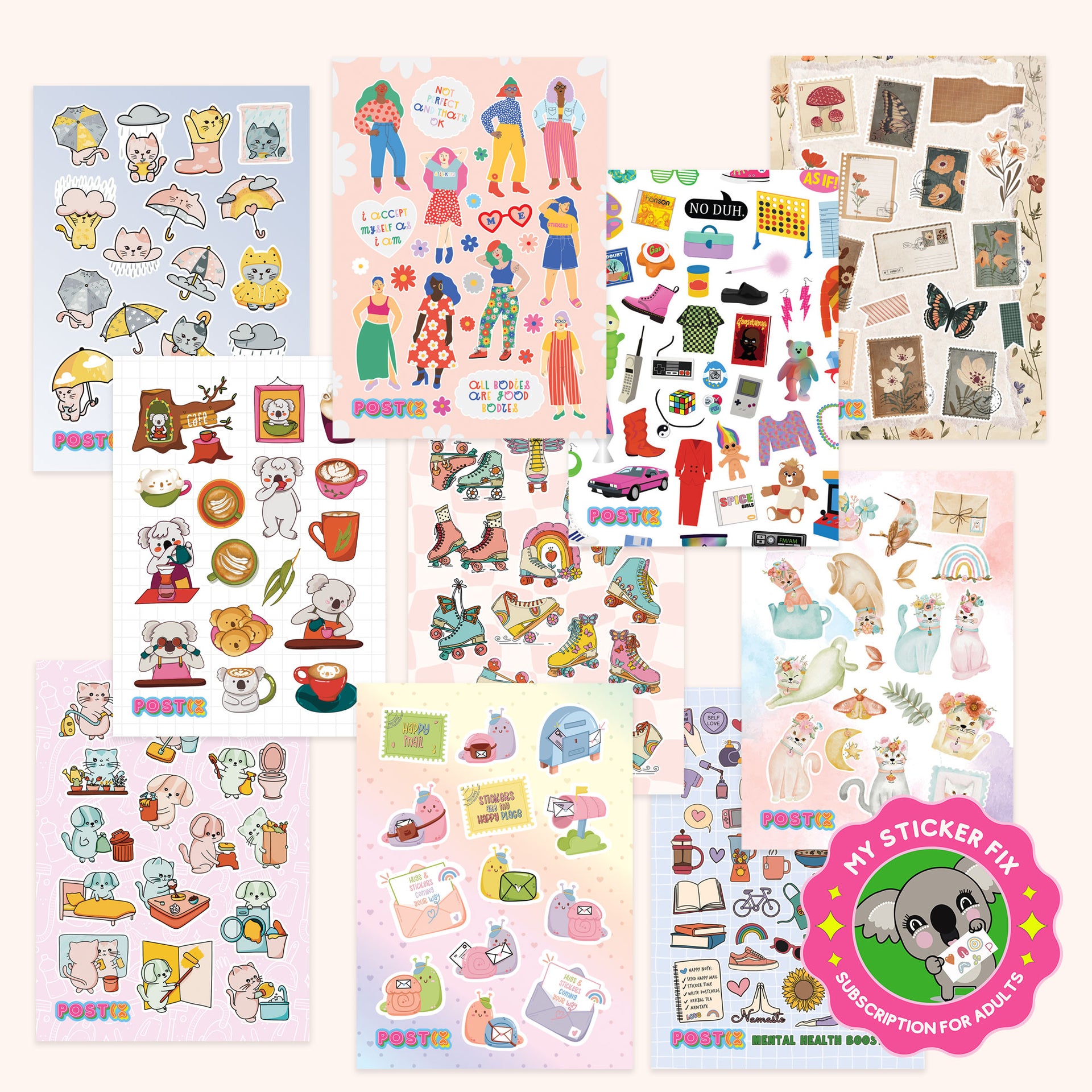 Monthly Sticker Club – Postix Sticker Club