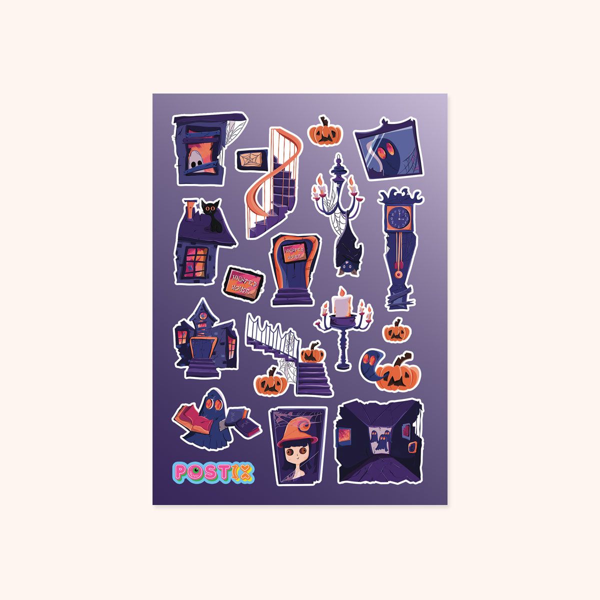 Home Scream Home A6 Matte Transparent Sticker Sheet